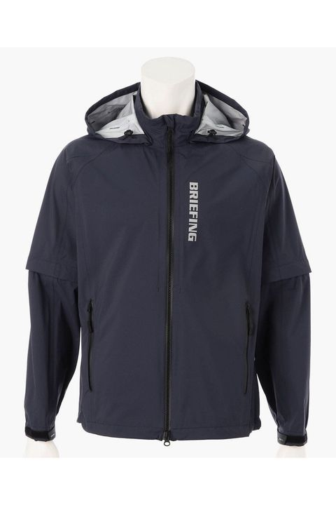 【26SS】 MEN'S WATERPROOF BLOUSON / マイクロリップナイロン 2WAYレインジャケット (ネイビー)