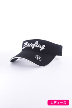 【レディース】WOMENS BASIC VISOR / ロゴ刺繍 ベーシック サンバイザー (ブラック)