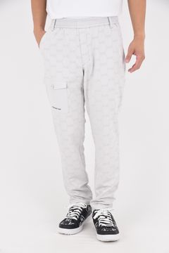 【25AW】 FLOCKY STRETCH LONG PANTS / フロッキーストレッチ ロングパンツ (ライトグレー)