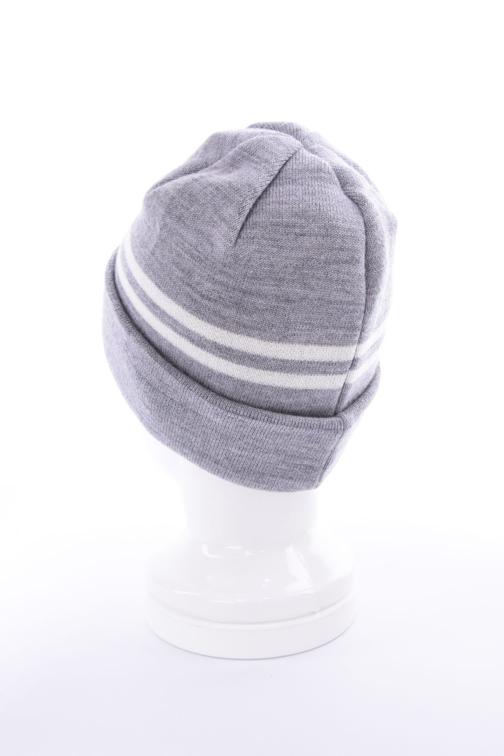 【26AW】 MEN’S WR WOOL KNIT DOUBLE LINE LOGO BEANIE / ブランドロゴ ダブルライン ニットビーニー (グレー)