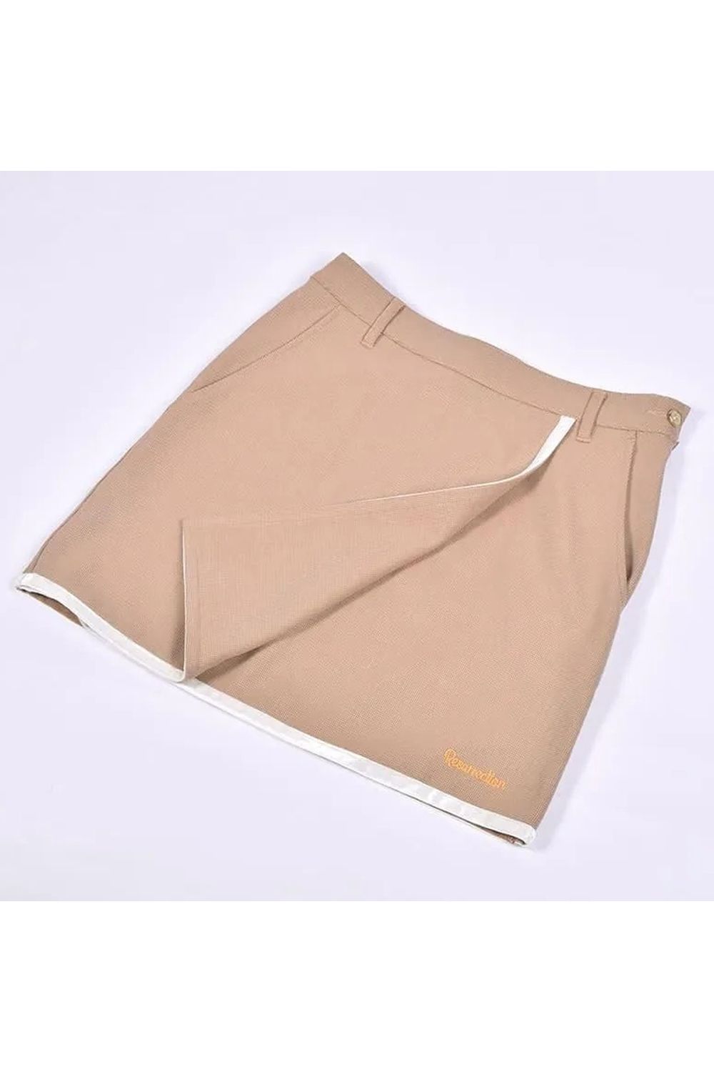 【25AW】【レディース】 WOMENS PIPING LINE SKIRT / 裏起毛 パイピングライン スカート (ベージュ)*