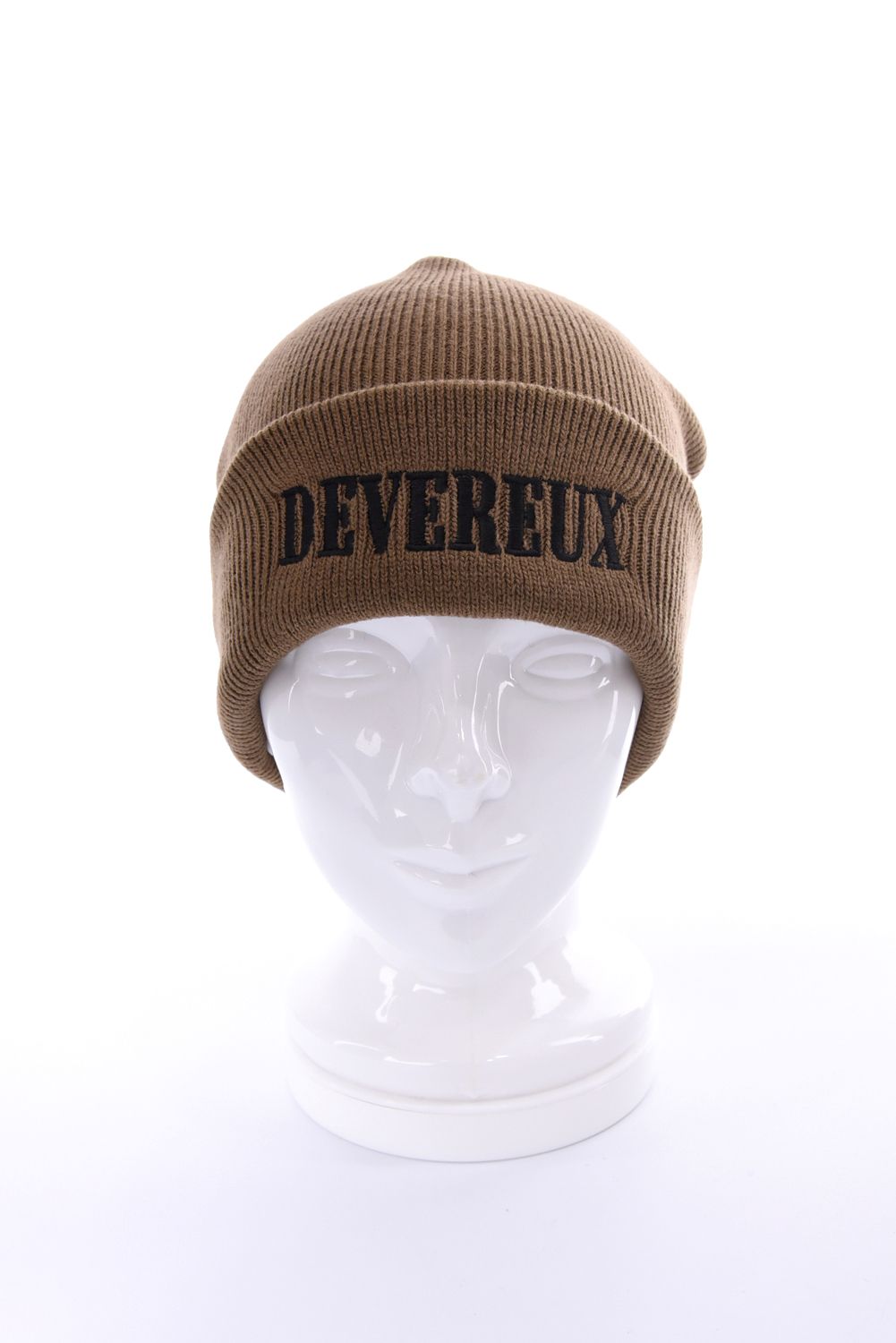 【26AW】 DVG LOGO BEANIE / ブランドロゴ刺繍 ニットビーニー (ブラウン)