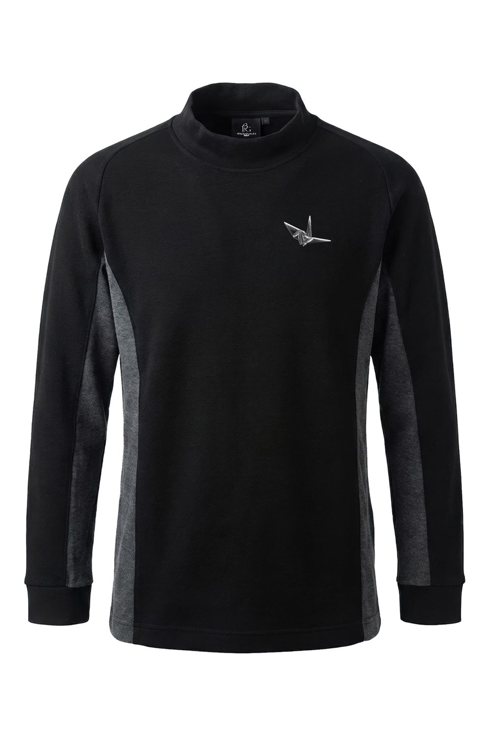 【26AW】 Side Panel Mock NeckLong Sleeve / サイド パネル モックネック (ブラック) (10月入荷予定)
