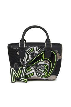 【26SS】 NITRO CAMO PANELED CART BAG / メッシュ生地 マルチカラー パッチワーク 2WAYカートバッグ (ブラック)