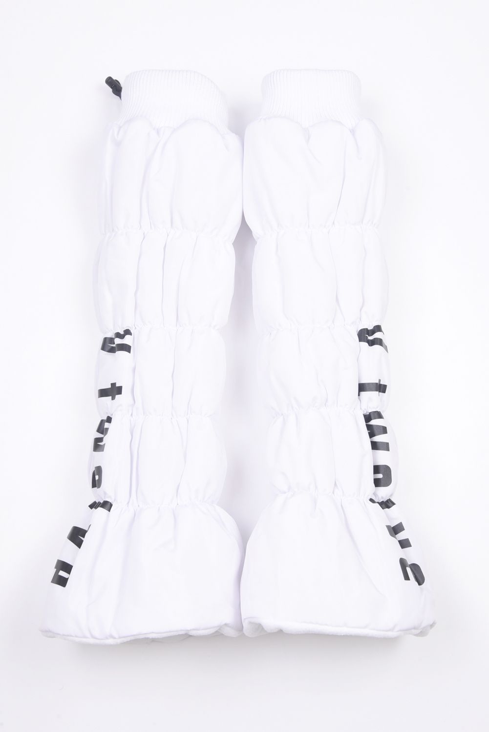 【レディース】 VL LEG WARMER / ブランドロゴ 中綿入りレッグウォーマー (ホワイト)