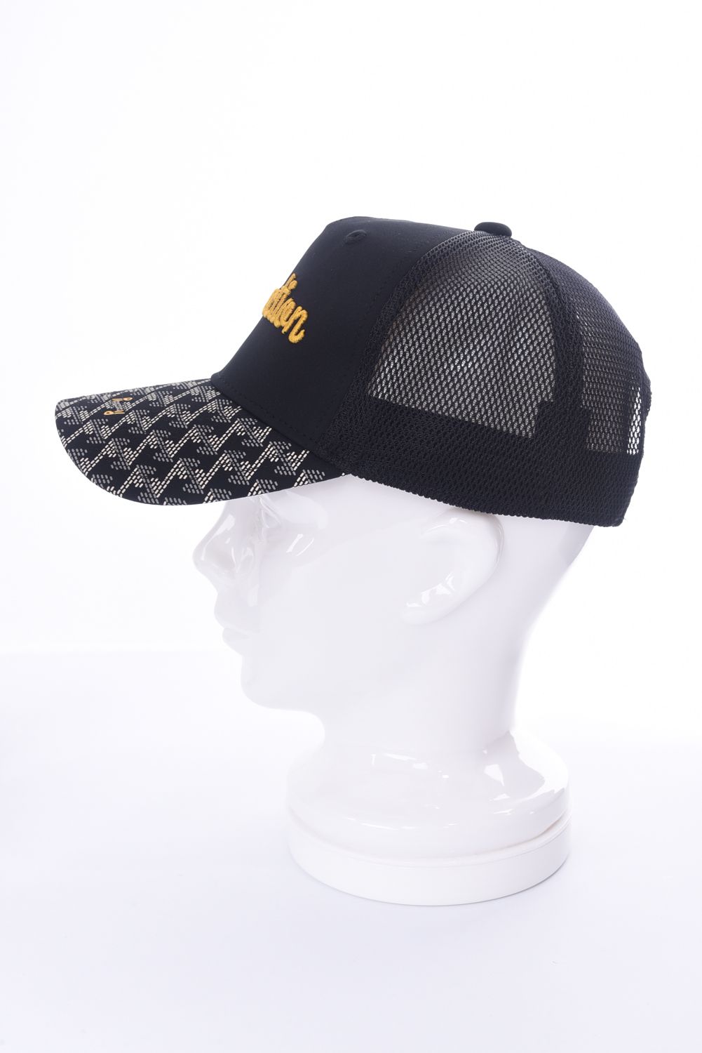 GM BRIM MESH CAP / GMロゴ ブリムメッシュ キャップ (ブラック)