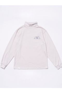 【26AW】 Honu Turtleneck L/S (Pitch & Run) / 起毛素材 バックプリント タートルネックシャツ (ホワイト/サンド) (10月入荷予定）