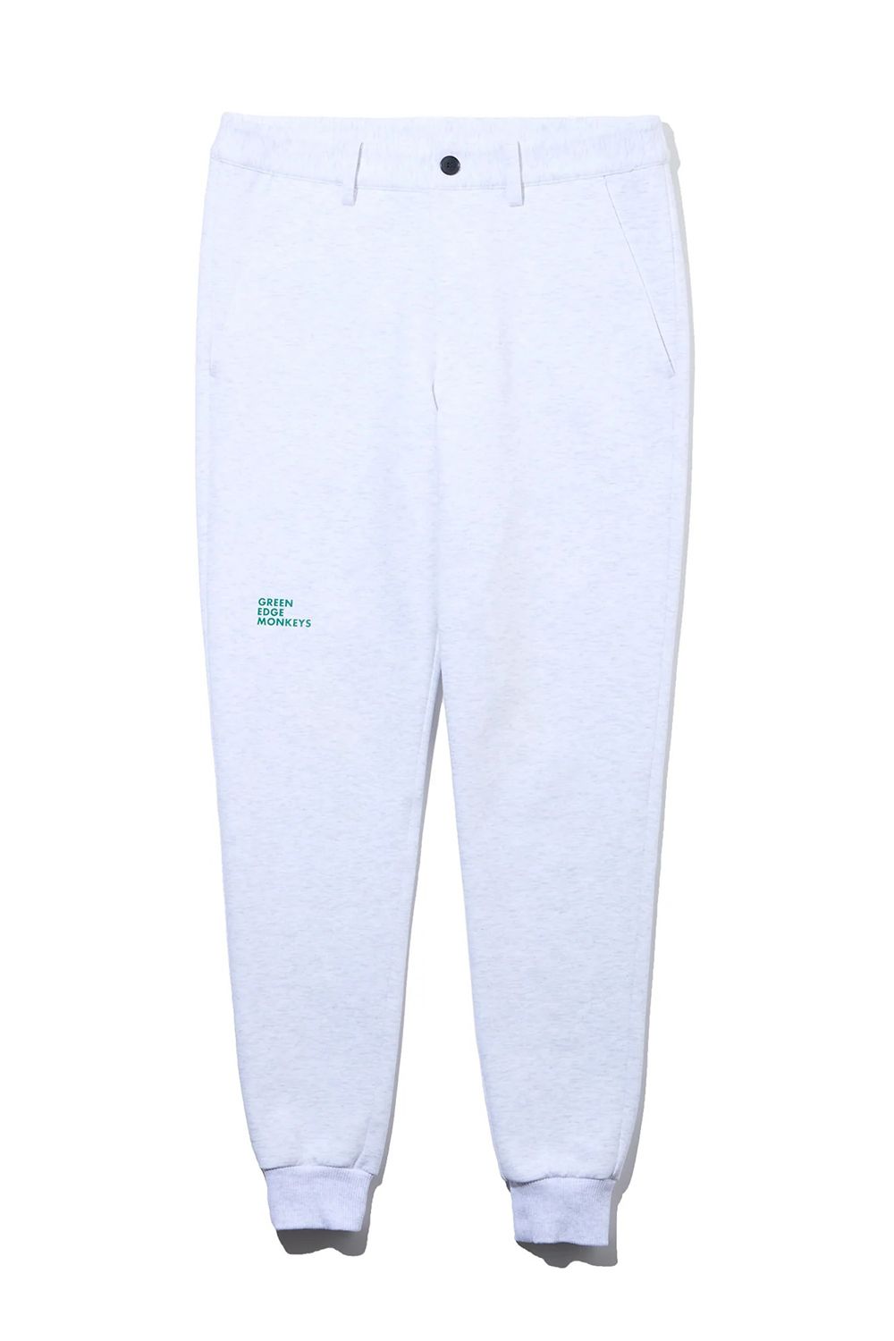 【26AW】 【ユニセックス対応】 COTTON STRETCH JOGGER PANTS / ダンボール素材 ブランドロゴ ジョガーパンツ (グレー)