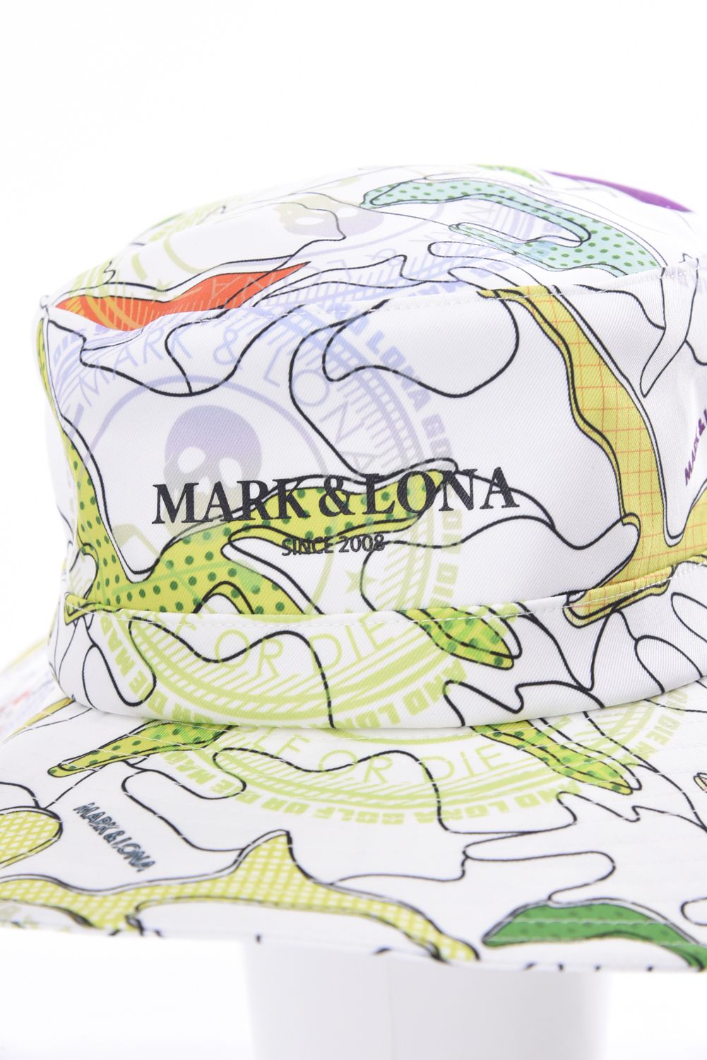 【26SS】 AXON CAMO FIELD HAT / ポリエステルツイル カモフラージュプリント サファリハット (ホワイト)