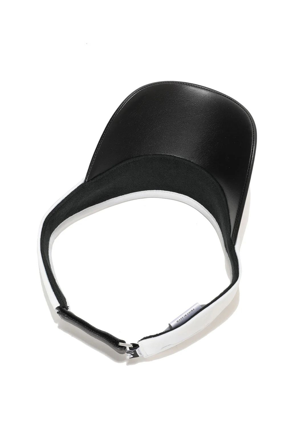 GAUGE CRYSTAL ICON VISOR / オリジナルカモジャカード 異素材切り替え サンバイザー (ホワイト)