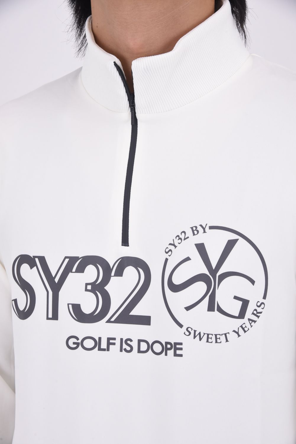 【25AW】 MAT NEO PRENE PULL ZIP SWEAT / ハーフジップ スウェット (ホワイト)