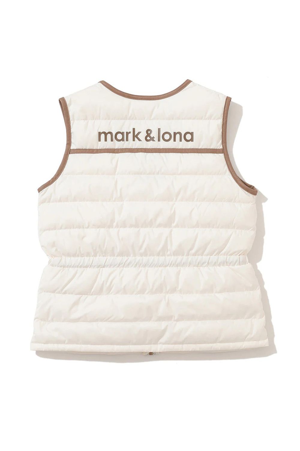 【2025AW】【レディース】 HELGA UTILITY DOWN VEST / レザーパイピング パッカブル ライトダウンベスト (オフホワイト)