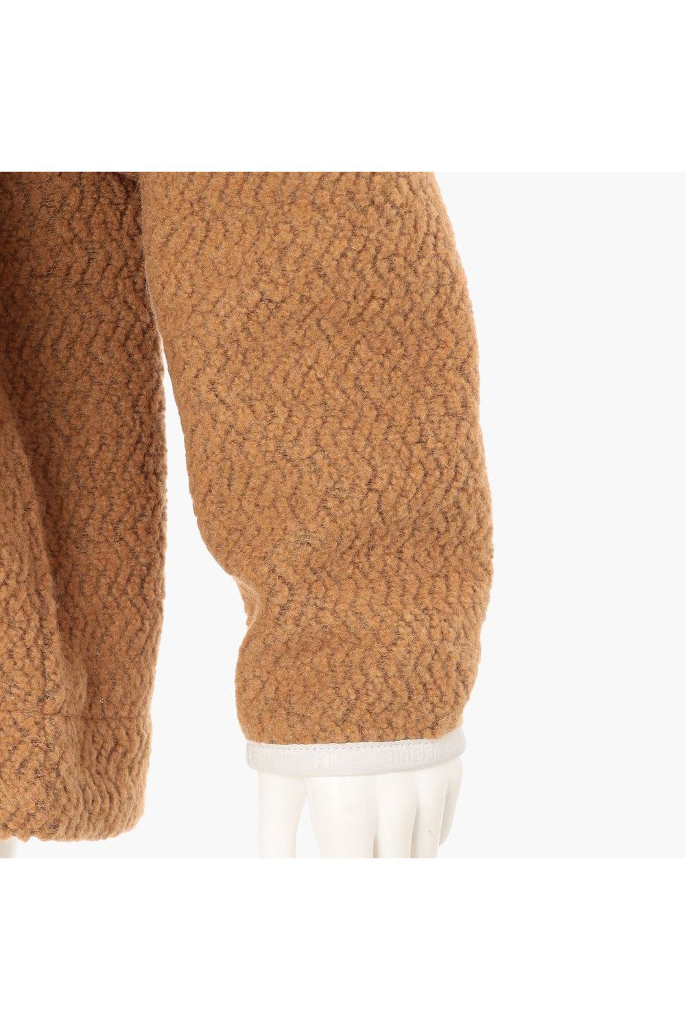 【25AW】【レディース】 WOMEN’S WOOL BOA HALFZIP TOP / ウールボアフリース ハイネック ハーフジップフーディー (ベージュ)