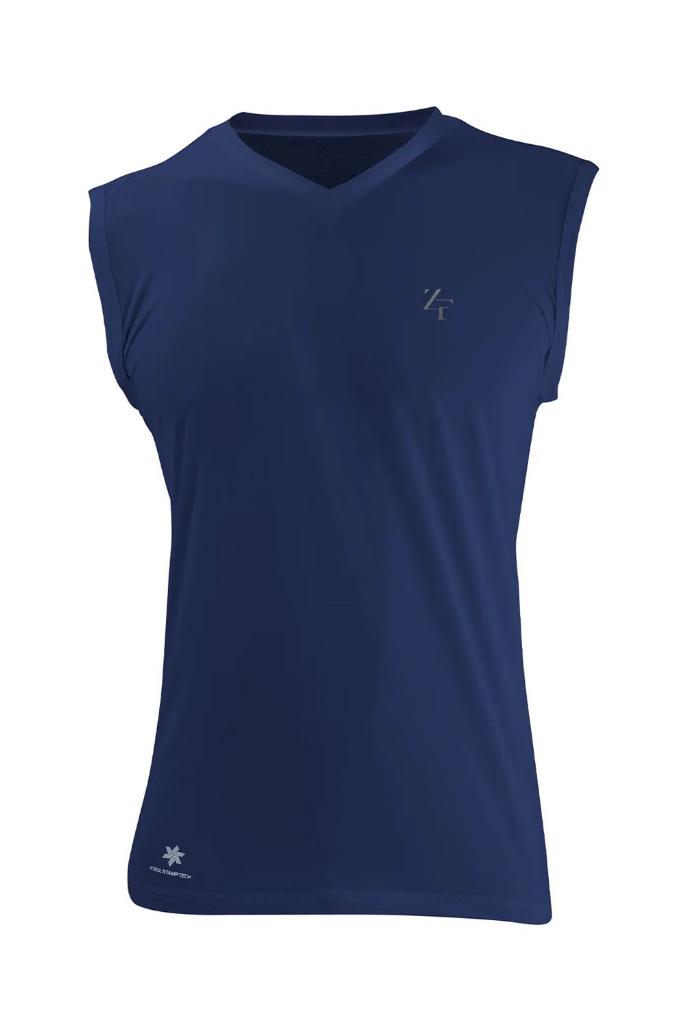 【返品・交換不可】 ICE MESH VNECK sleeveless / Vネック ノースリーブ メッシュ 機能性冷感インナー (ネイビー) (ユニセックス)