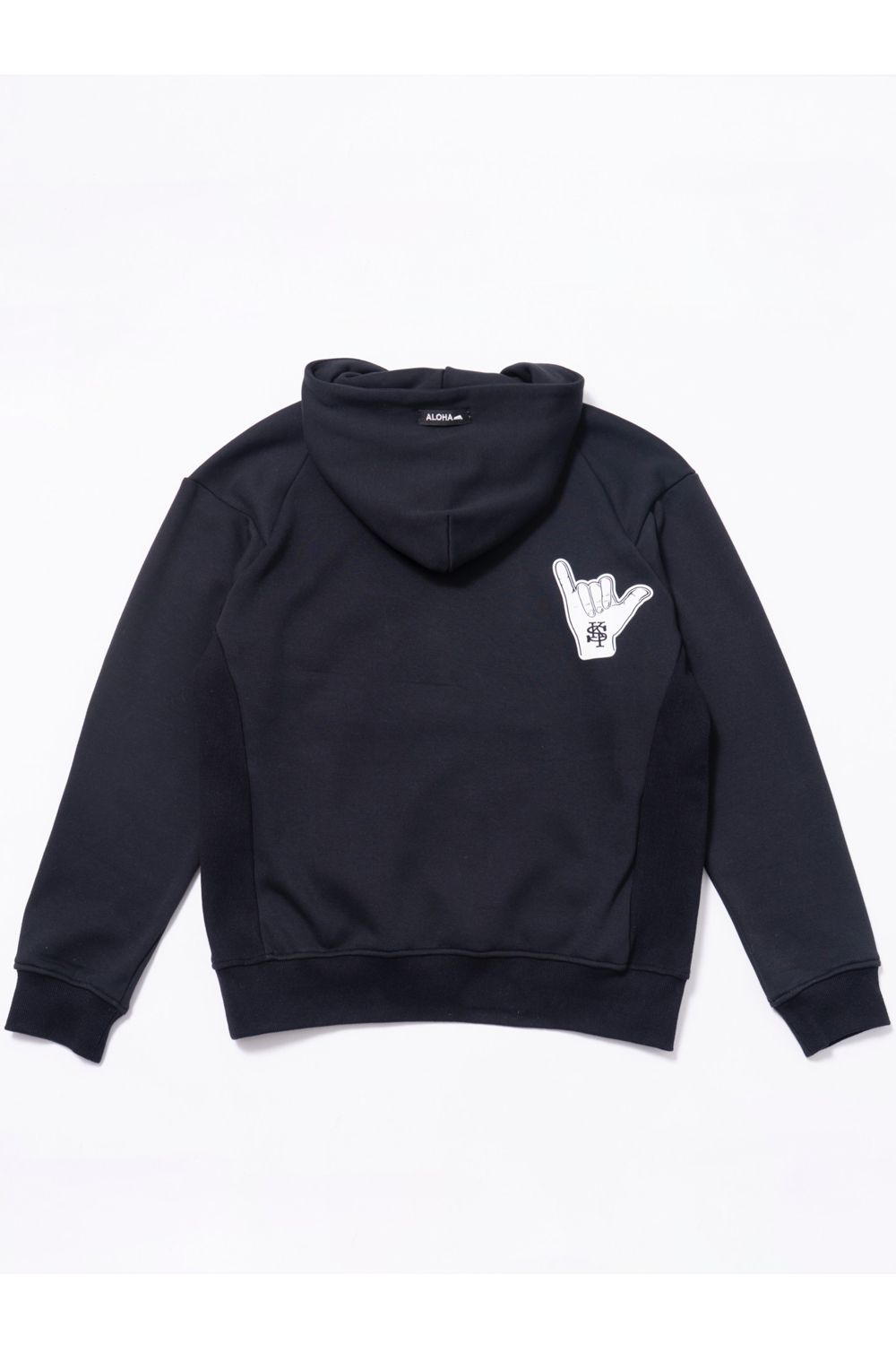 【26AW】 Mahana Standneck Hoodie (Hawaii State) / 裏起毛 カレッジスタイル プルオーバーパーカー (ブラック) (10月入荷予定）