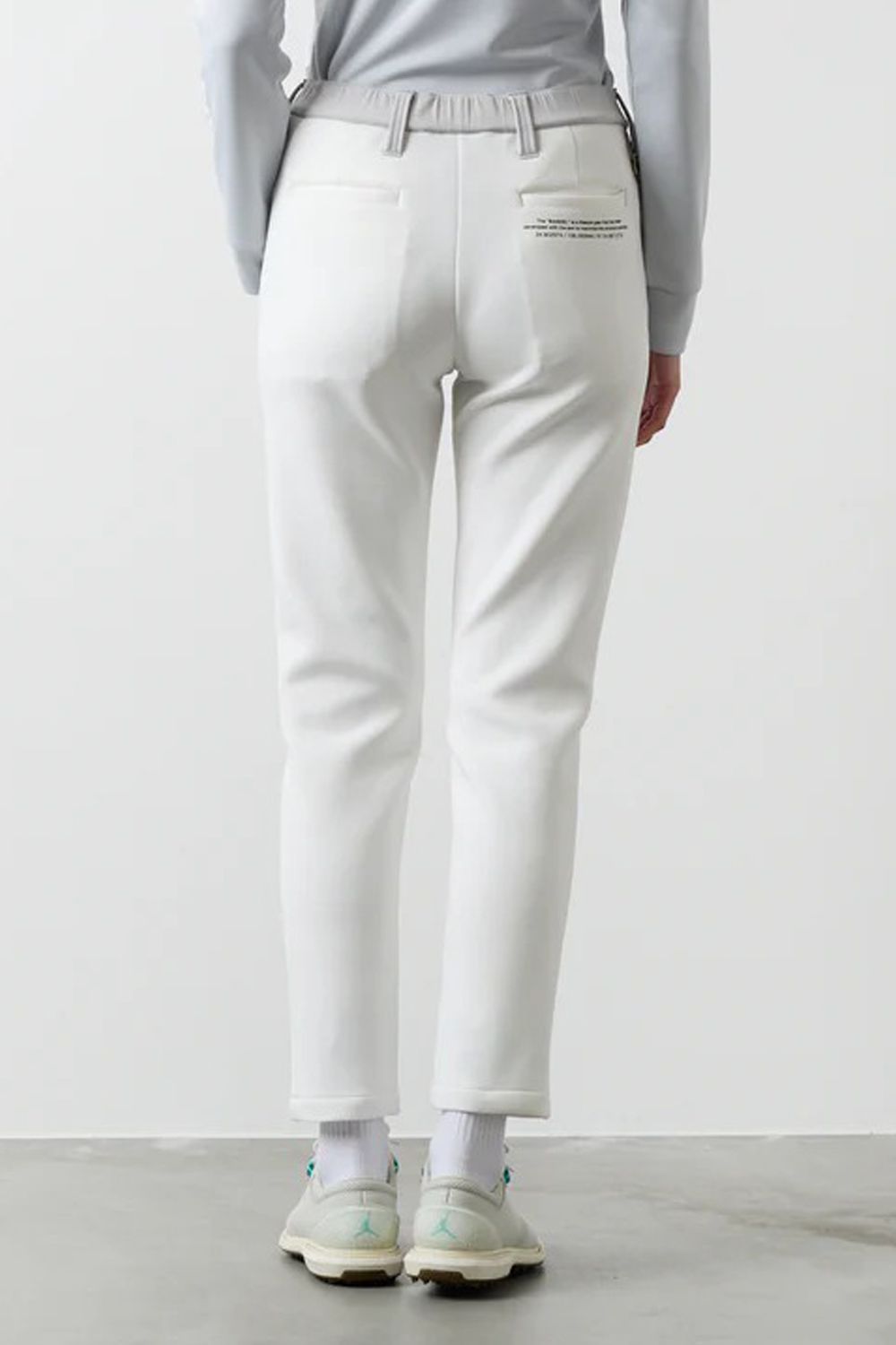 【25AW】【レディース】 FRONT SWITCH TAPERED PANTS / ボンディング素材 ハイブリッドロングパンツ (ホワイト)