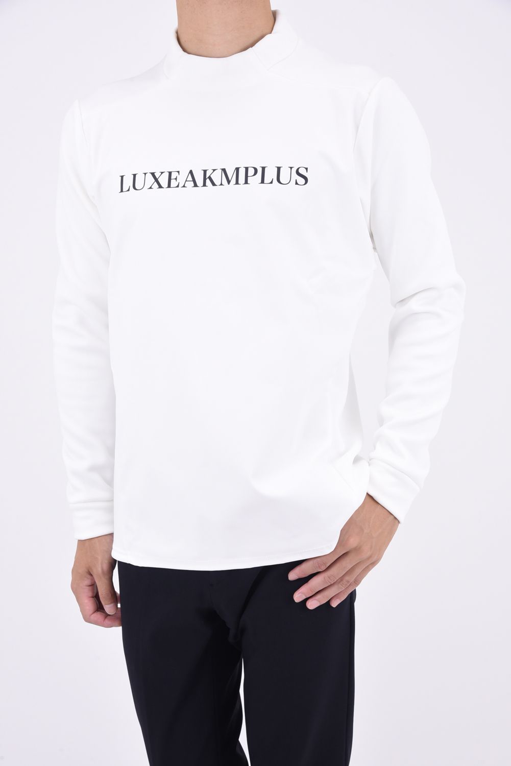 WINDPROOF MOCK / ウィンド プルーフ モックネック Tシャツ (ホワイト)