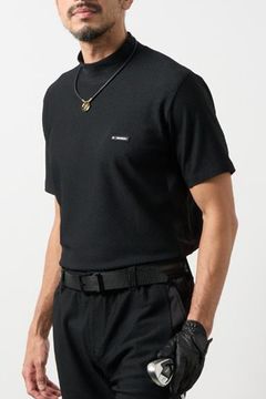 【26SS】 DRY WAFFLE SWITCH MOCK / ドライワッフルスウィッチモックネック (ブラック)