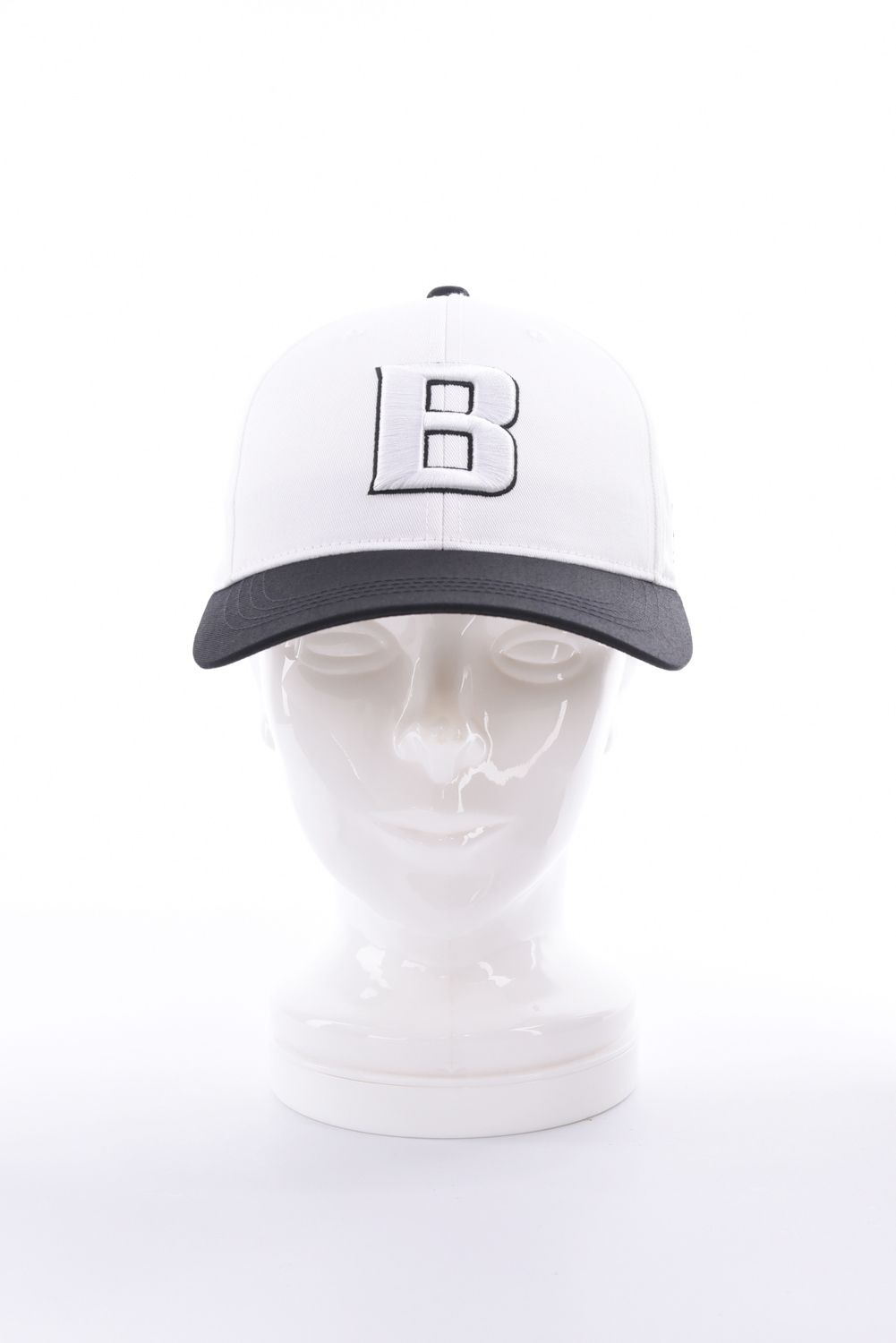【26AW】 MEN’S 2-TONE INITIAL CAP / バイカラー ブランドイニシャル刺繍 キャップ (ホワイト)