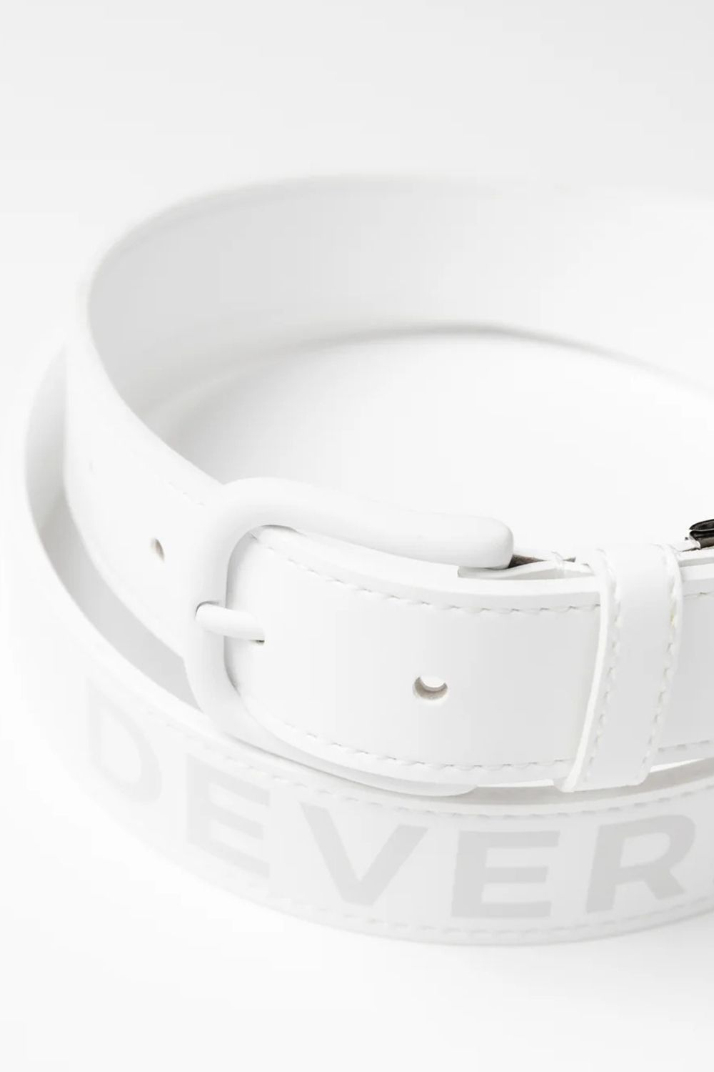 【26SS】 DVG-LOGO PT BELT / ロゴプリント ベルト (ホワイト)
