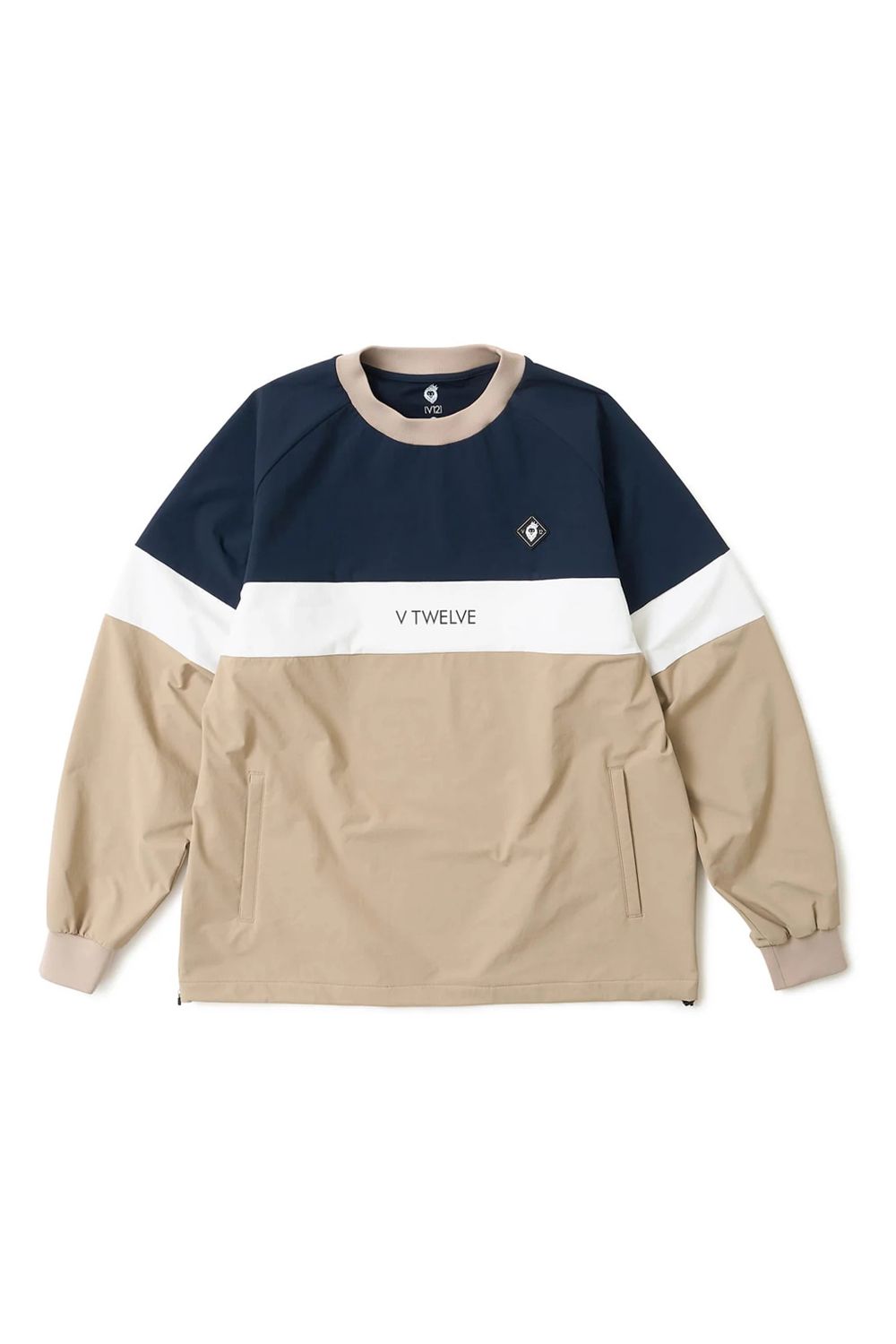 【26AW】 WB SWITCH JKT / ツートーン ブランドロゴ ナイロンジャケット (ネイビー)