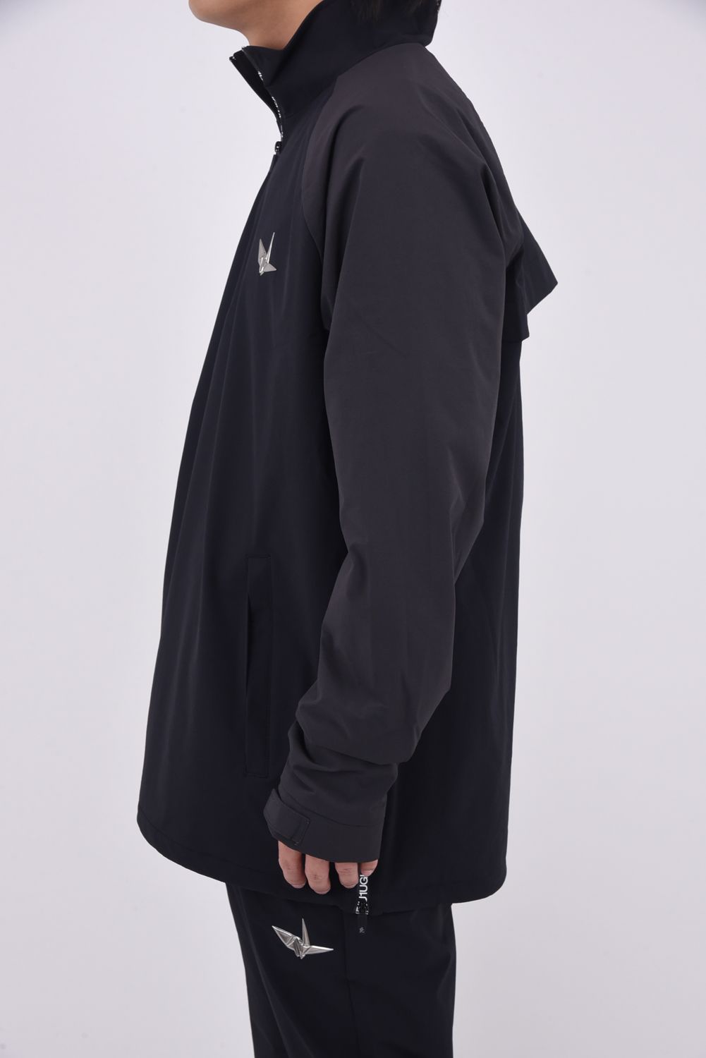 【2025AW】 WATER REPELLENT BLOUSON / バイカラー 撥水加工 ブルゾン (ブラック/チャコール)