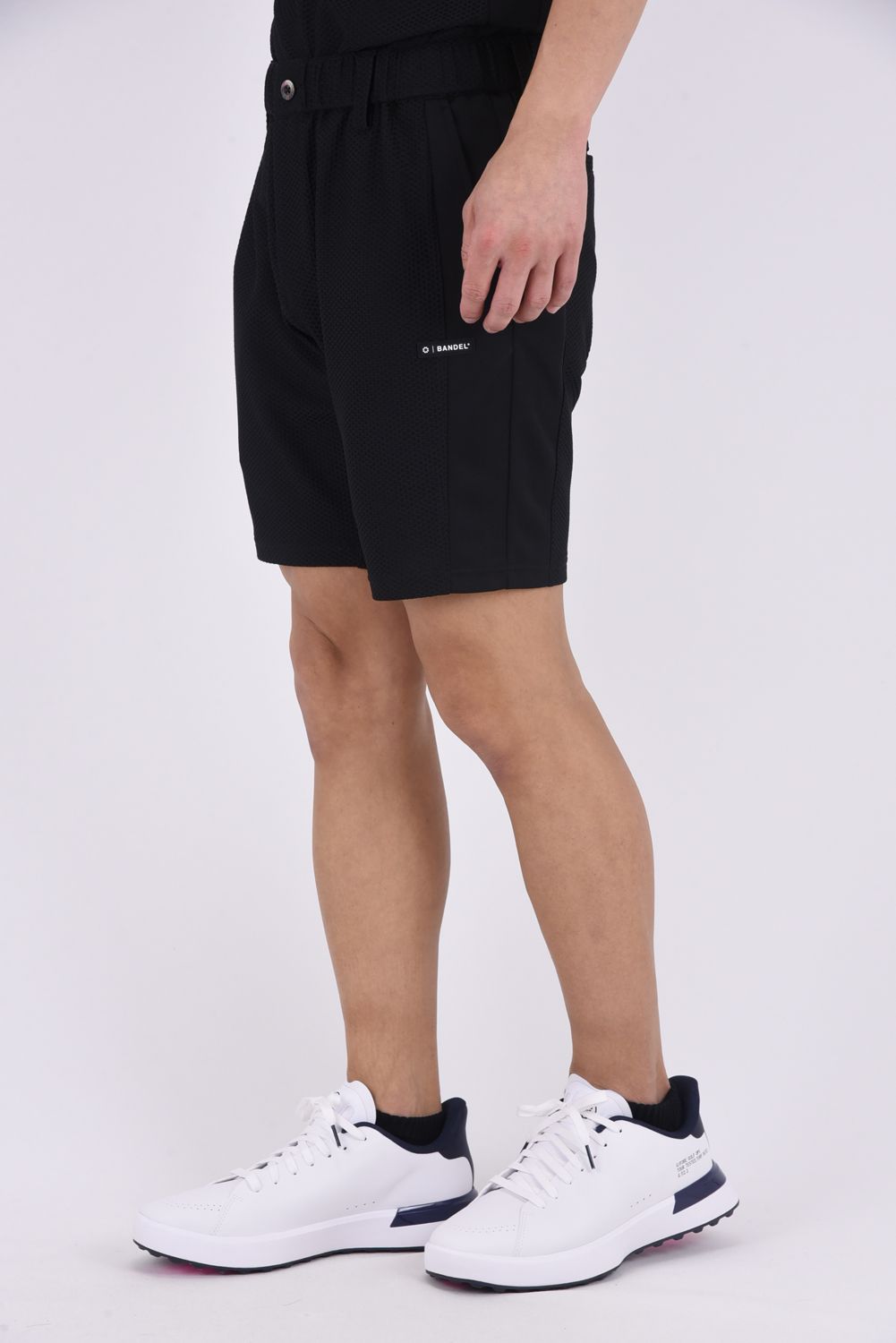 【26SS】 DRY WAFFLE SWITCH HALF PANTS / ドライワッフル サイド切り替え ショートパンツ (ブラック)