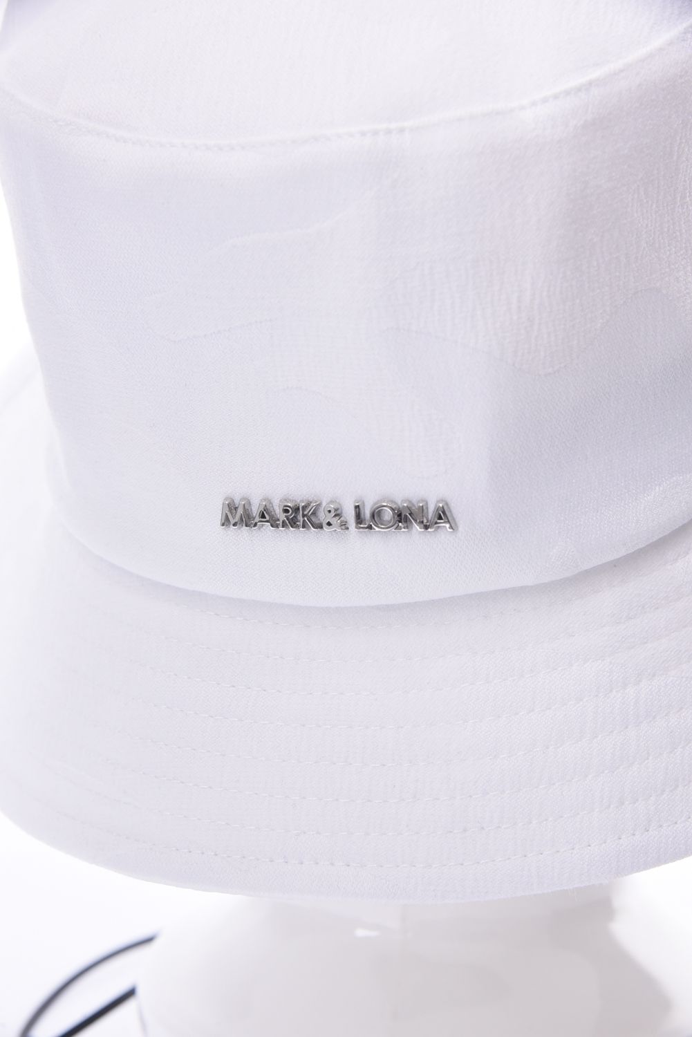 【26SS】 GAUGE CAMO BUCKET HAT / カモフラージュパターン メタルプレート バケットハット (ホワイト)