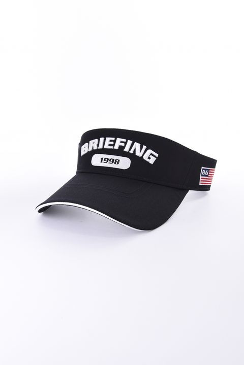 【26AW】 MEN’S COLLEGE LOGO VISOR / カレッジロゴ刺繍 サンバイザー (ブラック)