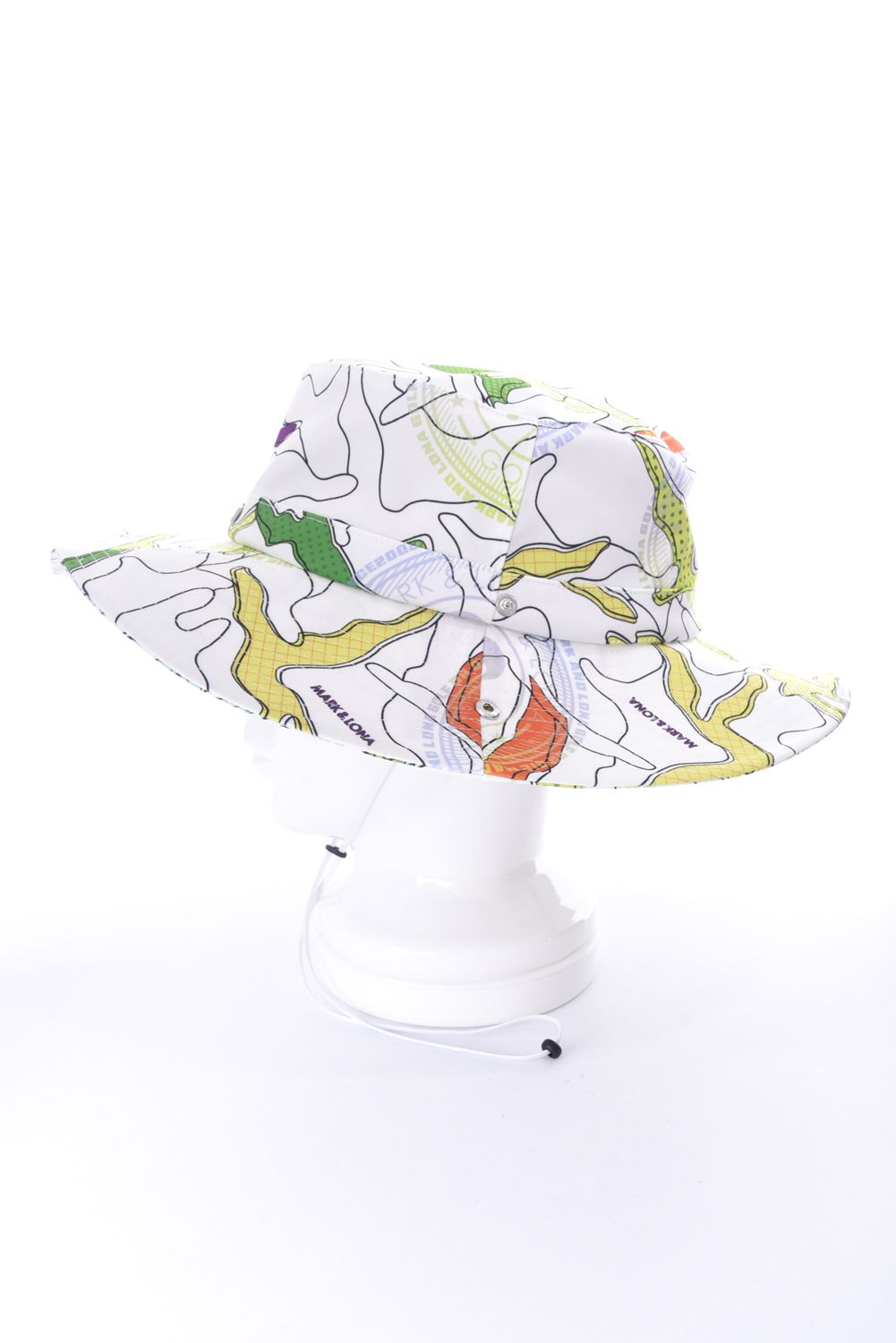 【26SS】 AXON CAMO FIELD HAT / ポリエステルツイル カモフラージュプリント サファリハット (ホワイト)