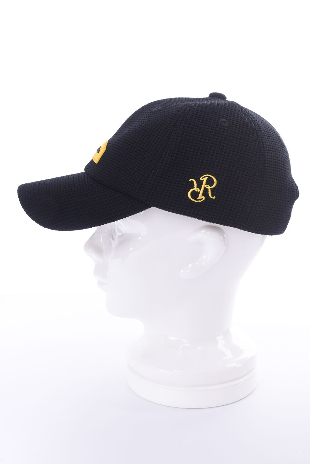 【26SS】 SILICON TAG WAFFLE CAP / シリコンタグ ワッフル キャップ (ブラック)*