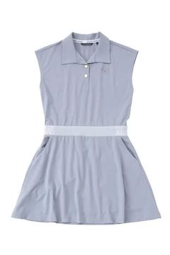 【26SS】【レディース】 WAIST LOGO ONE PIECE / ウエストロゴ ワンピース (グレー)*