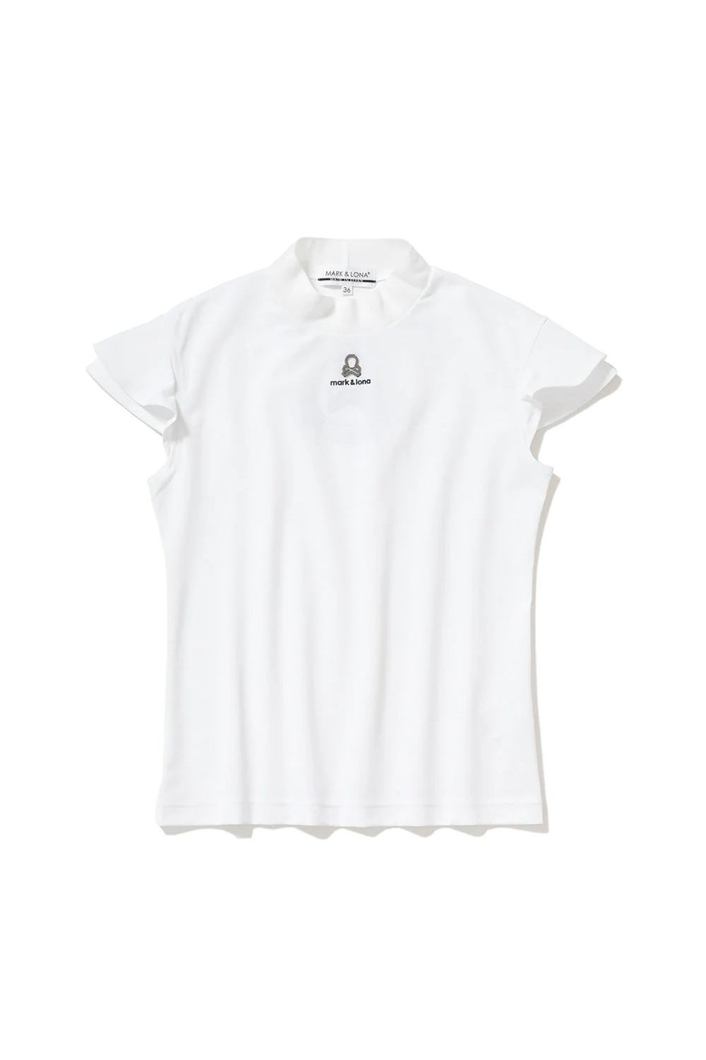★美品★MARK&LONA　モックネック　サイズ　38 ☆美品☆2024年 MARK&LONA ビッグサークルロゴモックネック 38