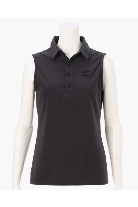 【26SS】【レディース】 WOMEN’S DRY PILE NS SHIRT / ドライパイル生地 ノースリーブポロシャツ (ブラック)