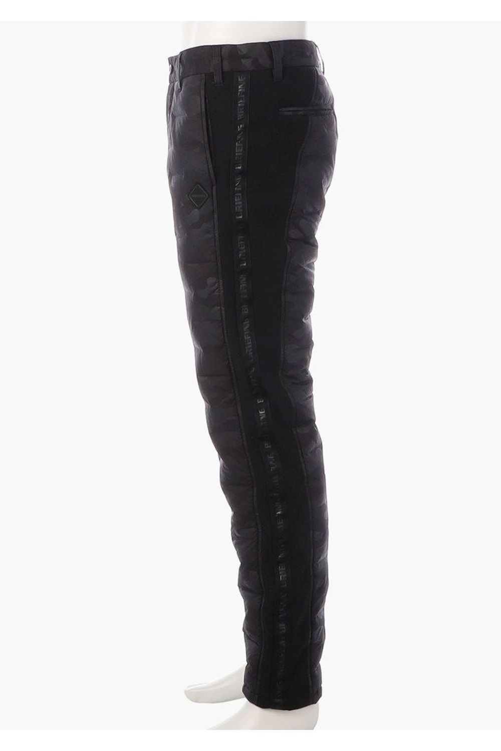 【25AW】 MEN'S HYBRID DOWN PANTS / ストレッチタフタ ダイヤモンドロゴ ハイブリッドダウンパンツ (ブラック/カモ)