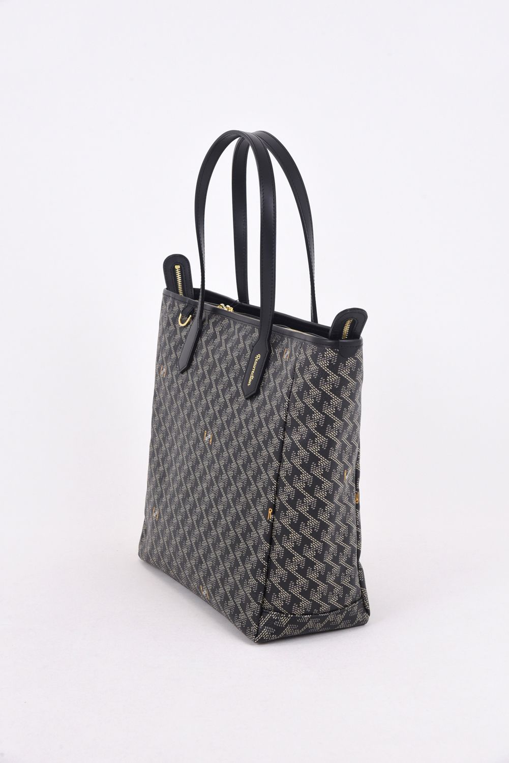 LANIUS BIZ (ラニウス ビズ) / ブランドオリジナルテキスタイル ビジネストートバッグ (ダークブラック)*