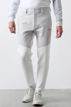 【25AW】 FRONT SWITCH TAPERED PANTS / ボンディング素材 ハイブリッドロングパンツ (ホワイト)