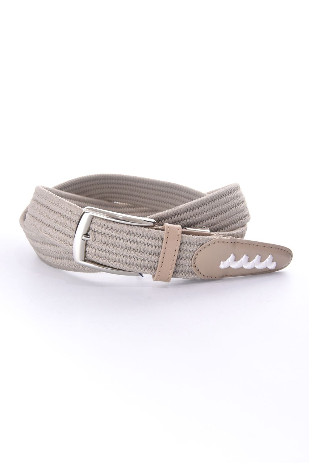 muta - LEATHER COMBINATION MESH BELT / レザー