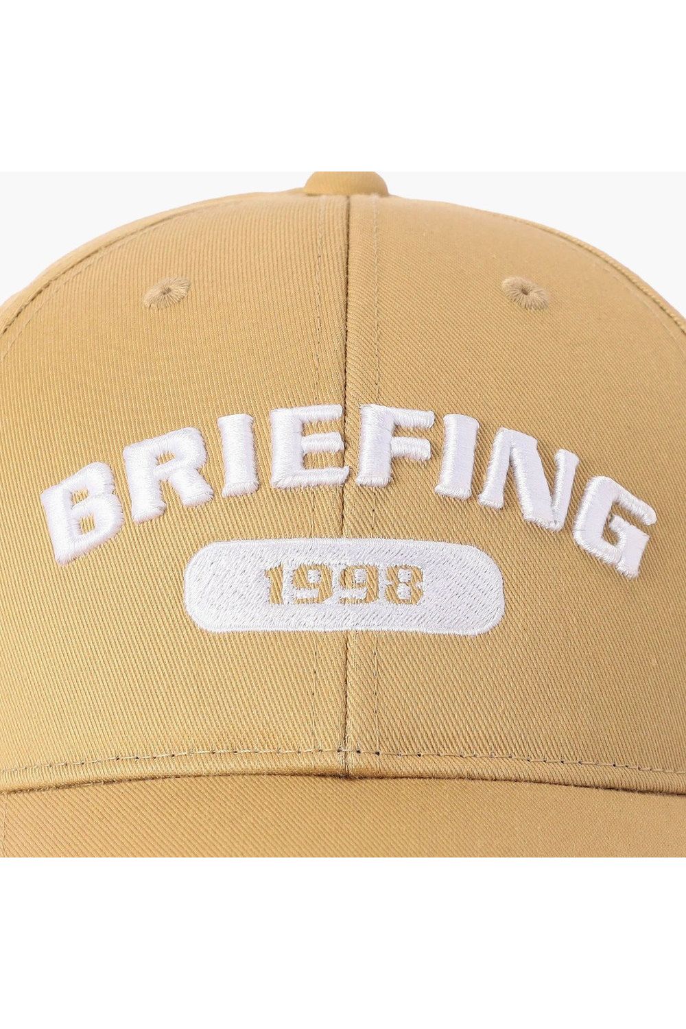 【26AW】 MEN’S COLLEGE LOGO CAP / カレッジロゴ刺繍 キャップ (ベージュ)