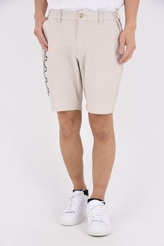 【26SS】 HIGH TENSION SUCKER SHORT PANTS / シアサッカー ウェーブロゴ ショートパンツ (ベージュ)
