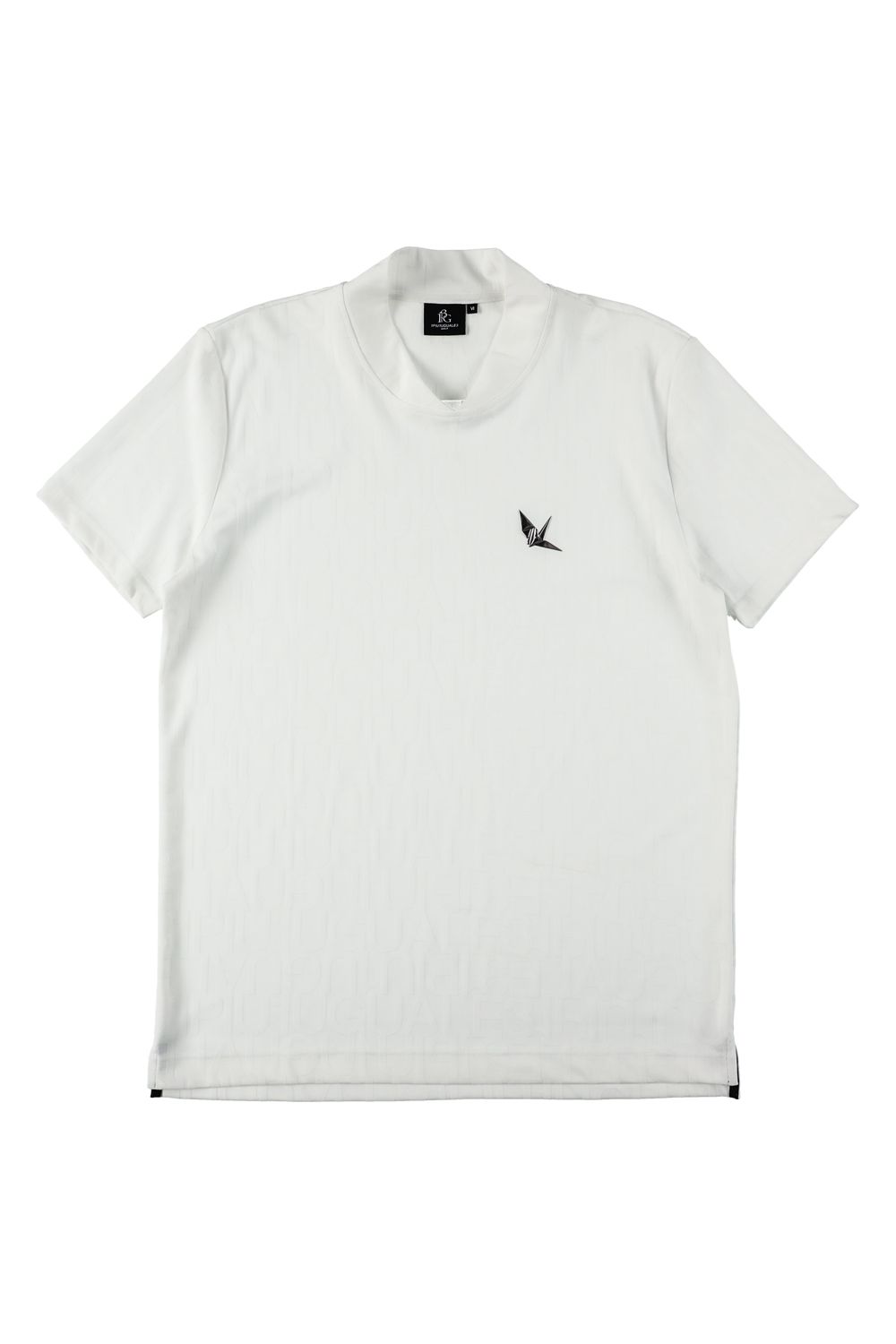 SS MOCK / アイコンロゴ 半袖 モックネック Tシャツ (ホワイト)