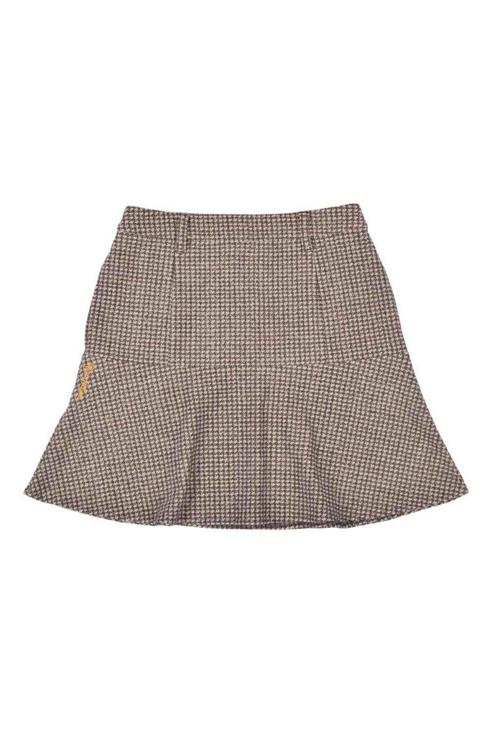【レディース】 WOMENS WARM HOUNDSTOOTH SKIRT / 千鳥柄 ウォーム スカート (ベージュ)*
