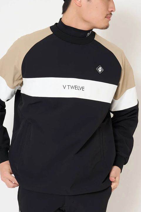 【26AW】 WB SWITCH JKT / ツートーン ブランドロゴ ナイロンジャケット (ブラック)
