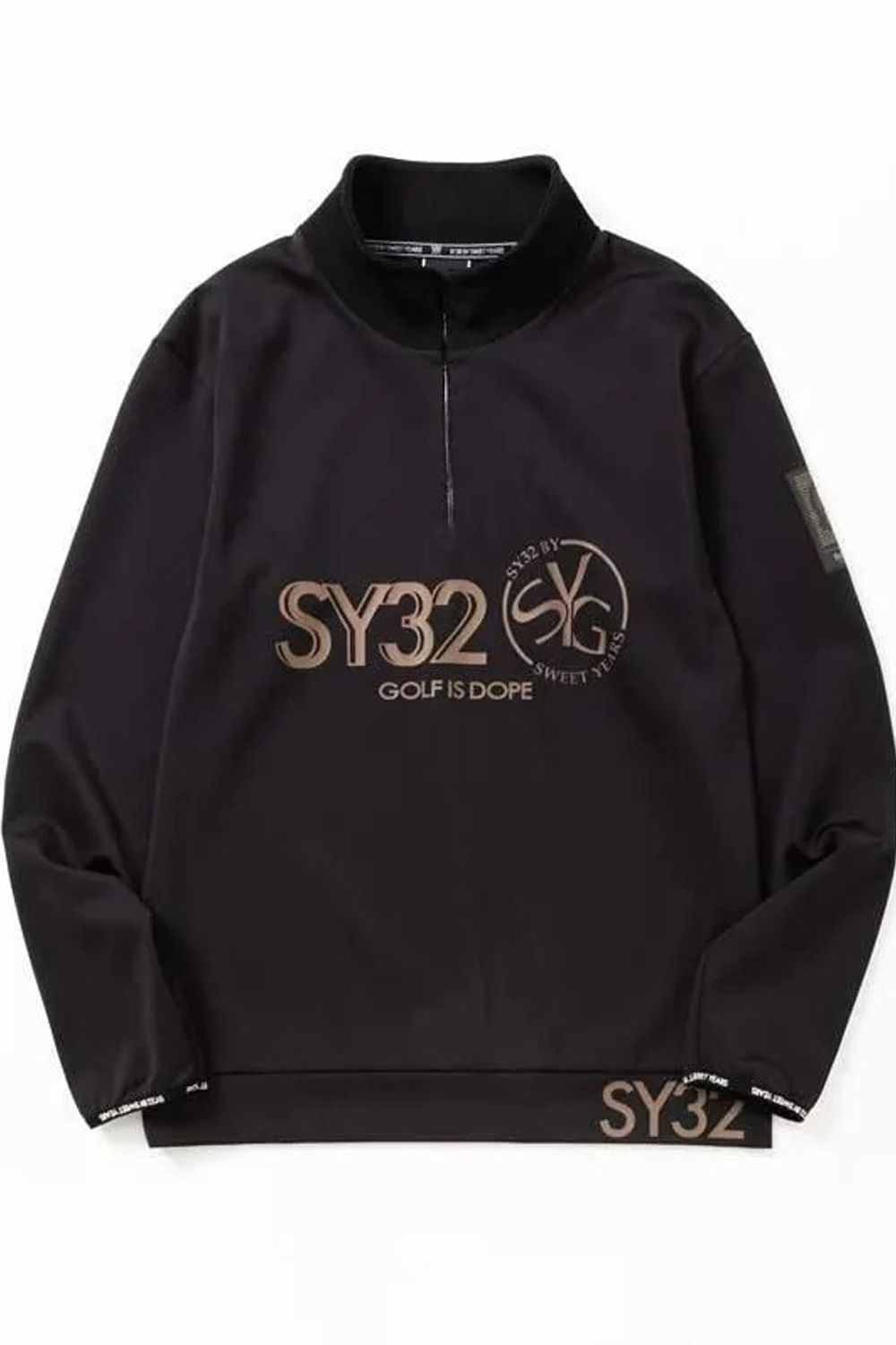 【25AW】 MAT NEO PRENE PULL ZIP SWEAT / ハーフジップ スウェット (ブラック)