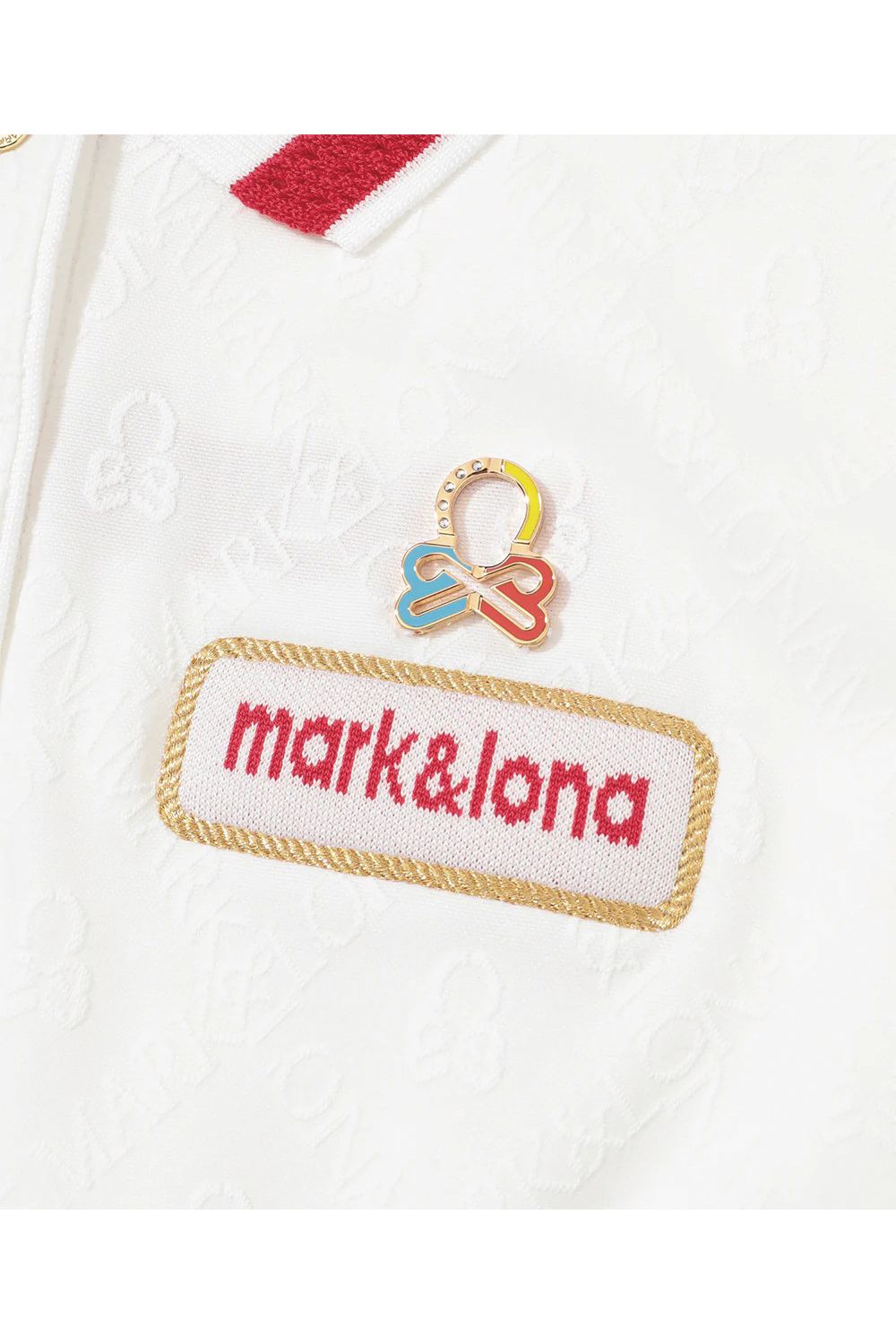 【26SS】【レディース】 ADAMANT JACQUARD POLO / ダイヤチェックジャカード ブランクスカルチャーム ポロシャツ (ホワイト)