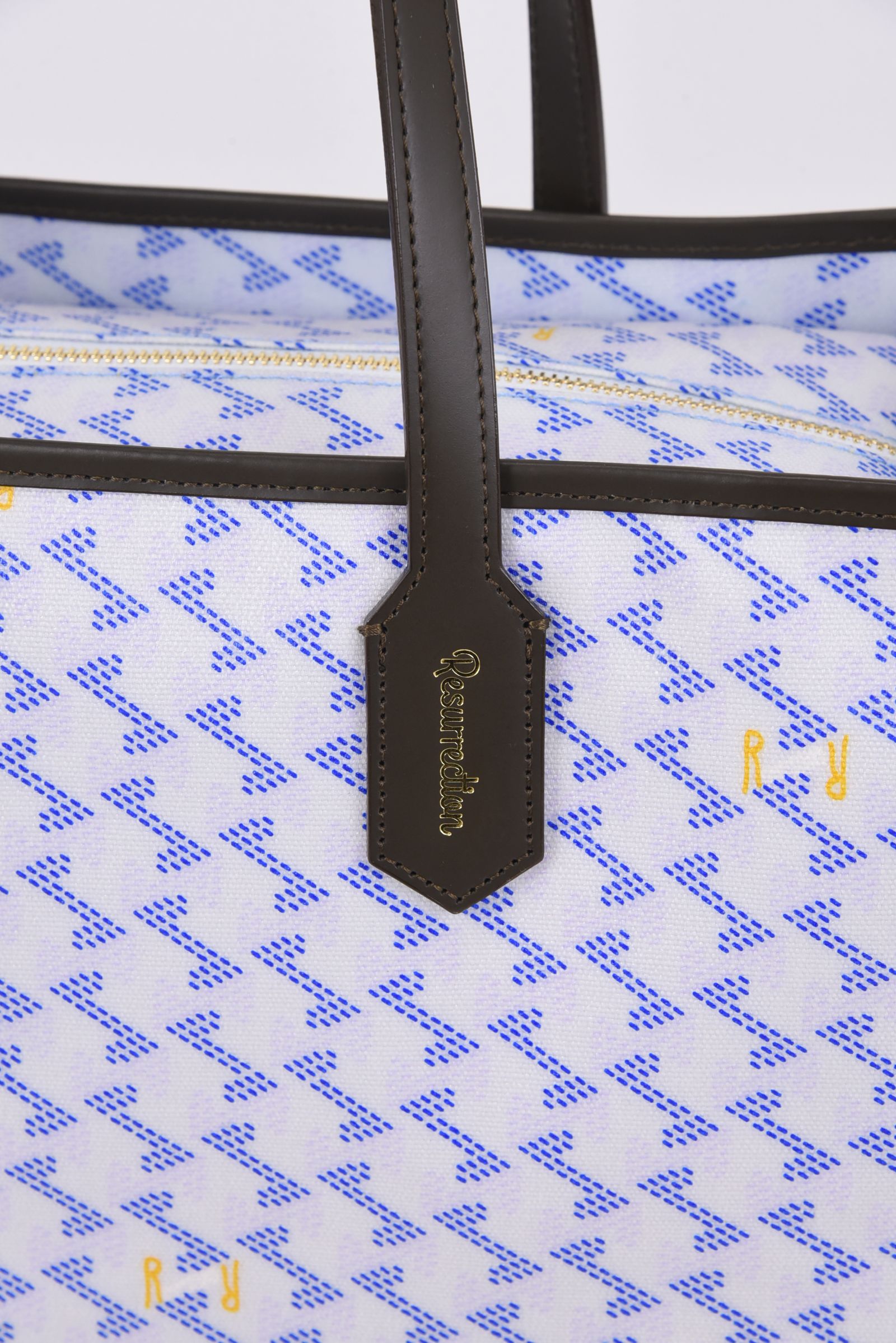 【26SS】  LANIUS SQUARE BIG (ラニウス スクエア ビッグ) / ブランドオリジナルテキスタイル ボストンバッグ （アクア）*