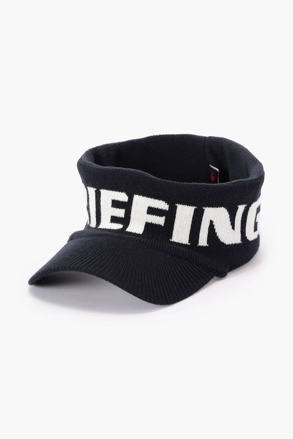 【26AW】 MEN’S KNIT VISOR / ブランドロゴ ニットサンバイザー (ネイビー)