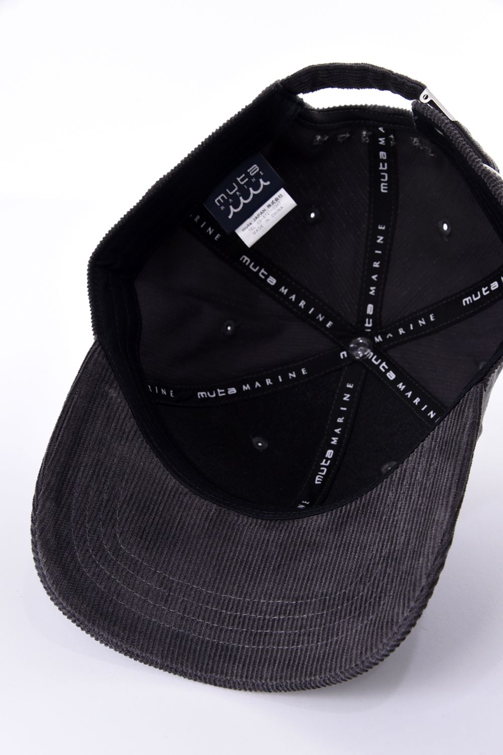 【26AW】 METAL LOGO CORDUROY CAP / WAVEメタルプレート コーデュロイキャップ (グレー)
