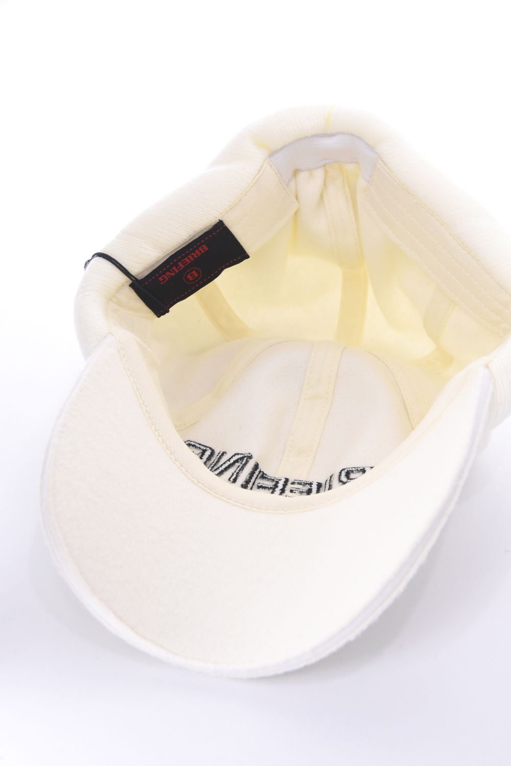 MEN'S WOOL WARM CAP / ウール混 ブランドロゴ ウォームキャップ (アイボリー)