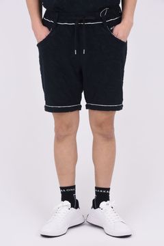 【2024SS 木村拓哉さん着用 VOL.5】 LEX PILE SHORTS / ロゴジャカードパイル ショートパンツ (ブラック)